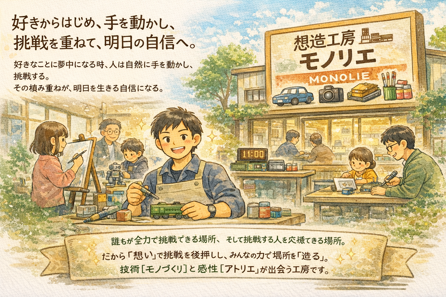 好きからはじめ、手を動かし、挑戦を重ねて、明日の自信へ。