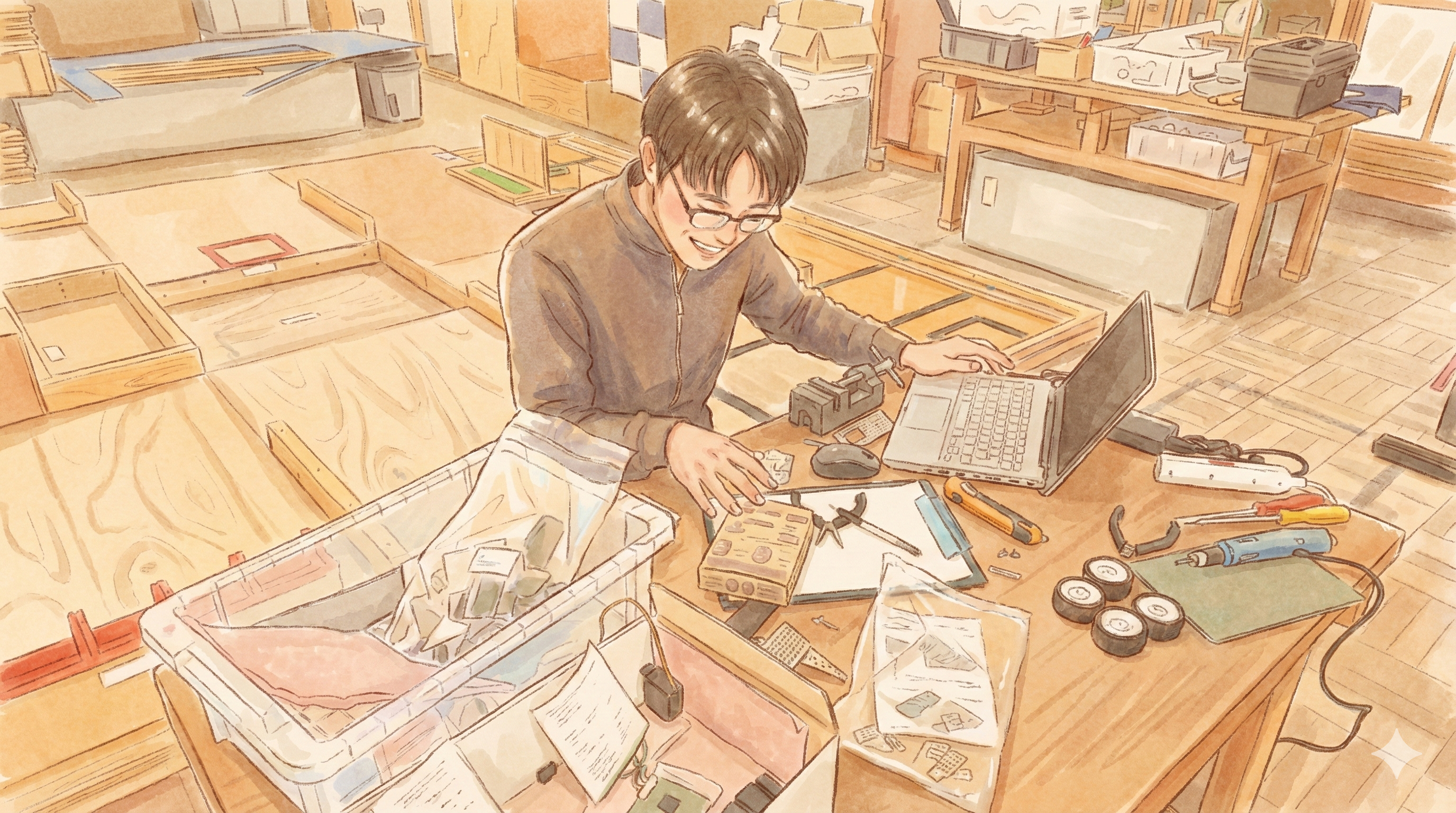 マイコンカーラリー組み立て